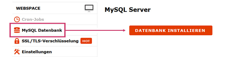 MySQL Datenbank installieren | www.miss-webdesign.at