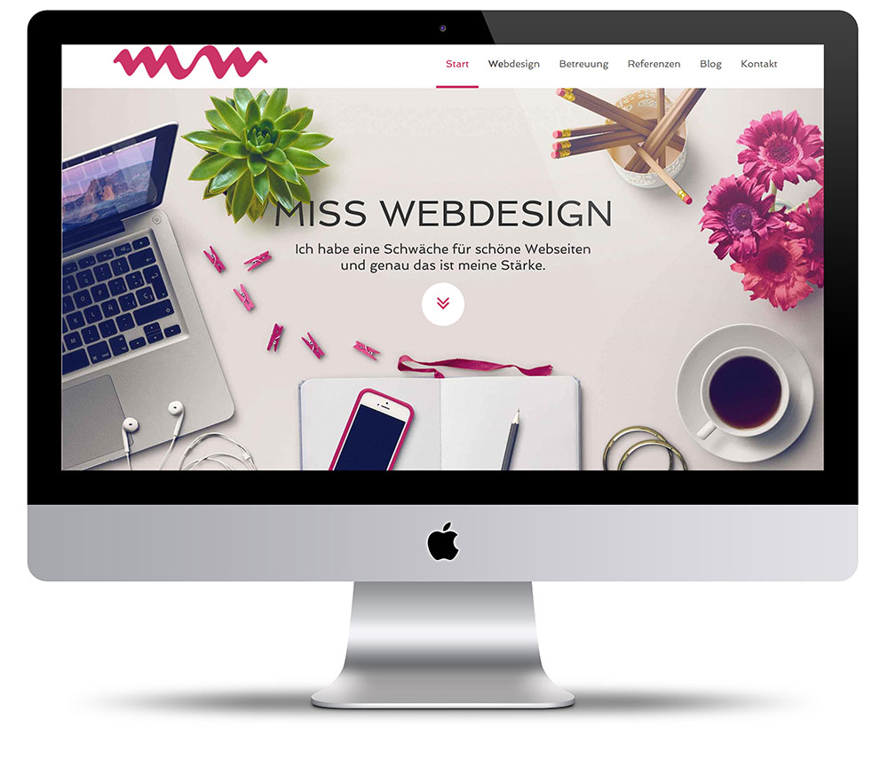 Miss Webdesign Screenshot altes Design | miss-webdesign.at