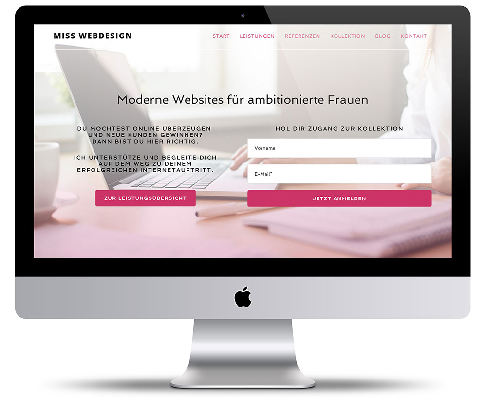 Miss Webdesign Screenshot neues Design | miss-webdesign.at