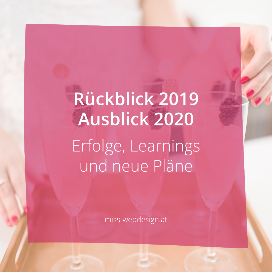 Rückblick 2019 – Ausblick 2020