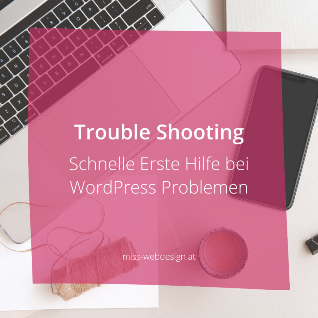 Trouble Shooting - Erste Hilfe bei WordPress Problemen | miss-webdesign.at