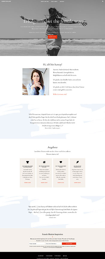Website Design für Sunray Dollase | miss-webdesign.at