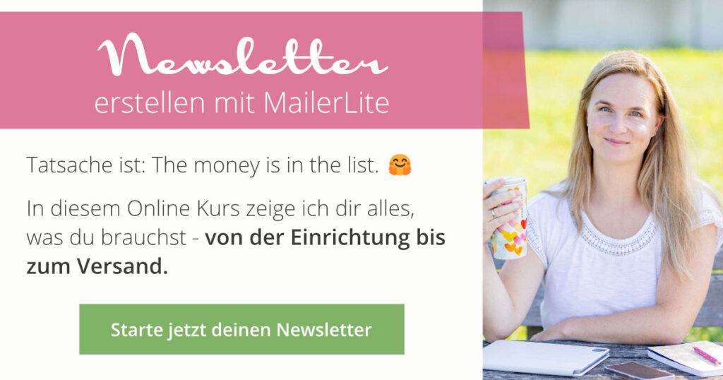 Newsletter erstellen mit MailerLite - der Online Kurs für alle, die endlich mit ihrem E-Mail-Marketing starten wollen | miss-webdesign.at